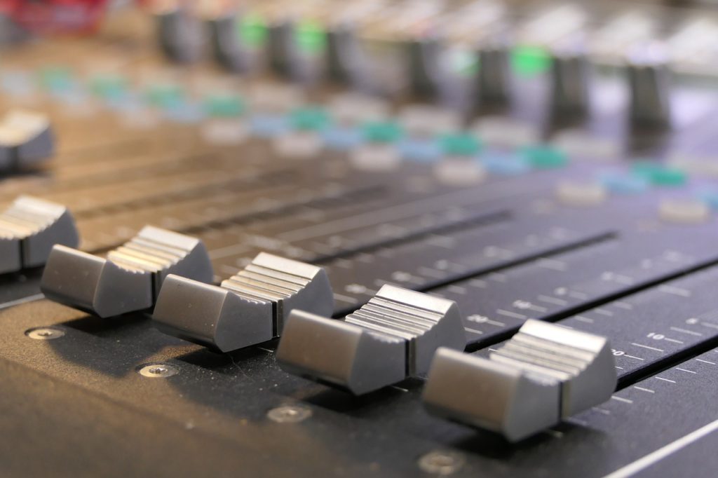 mixing, console, studio